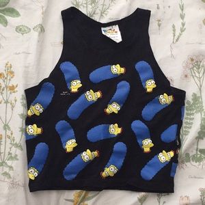 Marge Simpson Crop Top